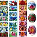 Lot 3 Ukrainian Thermo Heat Shrink Sleeve Decoration Easter Egg Wraps Pysanka Set - for 21 Easter Eggs (Set # 8)