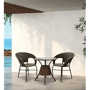 lotey outdoor d-8 chairs table set 41 wicker patio furniture sets 4 chair and 1 table with cushions for garden balcony bedroom powder coated frame uv protected wicker pure white  orange