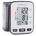 LotFancy Wrist Blood Pressure Monitor for Home Use, Automatic Blood Pressure Machine Adjustable Wrist Cuff 5.3”-8.5” Digital BP Machine with LCD Display, 120 Memory, 2 User, with Carrying Case