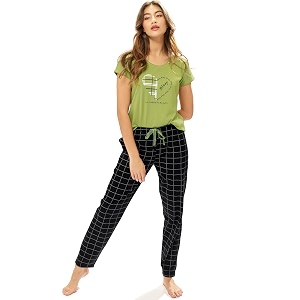 LOTIK Womens Cotton Chax Printed Half Sleeve