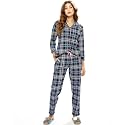 LOTIK Women39s Cotton Chax Print Front Open