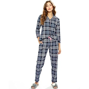 LOTIK Womens Cotton Chax Print Front Open