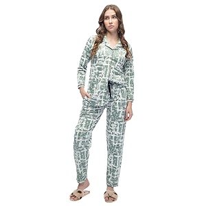 LOTIK Womens Cotton Geomatric Printed Shirt