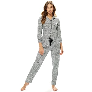 LOTIK Womens Cotton Geomatric Printed Shirt