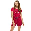 LOTIK Women39s Cotton Little Heart Smile Printed