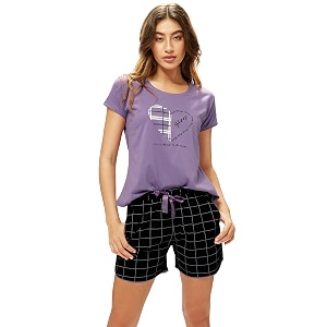 LOTIK Womens Cotton Night Suit Set