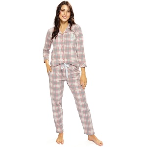 LOTIK Womens Cotton Chax Print Front Open