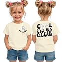 LOTUCY Toddler Girls Big Sister Shirt Cool Big Sis Club Announcement Outfit
