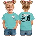 LOTUCY Toddler Girls Big Sister Shirt Cool Big Sis Club Announcement Outfit
