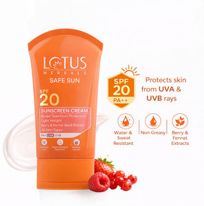 LOTUS HERBALS Sunscreen - SPF 20 PA