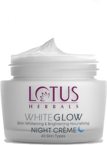 lotus herbals whiteglow skin whitening  brightening nourishing night creme