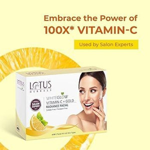 lotus herbals whiteglow vitamin c  gold radiance facial kit