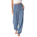 Lotus and Luna Women's Harem Pants Thai Pants for Beach &amp; Lounge High Waisted Flowy Boho Pants Genie Pants Yoga Pants