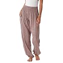 Lotus and Luna Women's Harem Pants Thai Pants for Beach &amp; Lounge High Waisted Flowy Boho Pants Genie Pants Yoga Pants