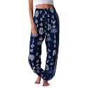 Lotus and Luna Women's Harem Pants Thai Pants for Beach &amp; Lounge High Waisted Flowy Boho Pants Genie Pants Yoga Pants