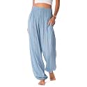 Lotus and Luna Women's Harem Pants Thai Pants for Beach &amp; Lounge High Waisted Flowy Boho Pants Genie Pants Yoga Pants