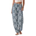 Lotus and Luna Women's Harem Pants Thai Pants for Beach &amp; Lounge High Waisted Flowy Boho Pants Genie Pants Yoga Pants