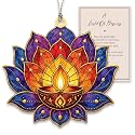 Lotus Ornament, Indian Inspired Flower Design, Elegant Diwali Decorations and Home Decor, Spiritual Christmas Tree Accent, Meaningful Gift for Yoga, Meditation and Mindfulness Lovers