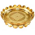 Lotus Tray Traditional Rangoli Design Pooja Decorative