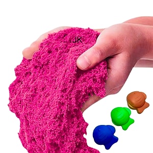 loty store active sand 500g pink for kids  natural kinetic sand kit for kids activity toys  soft moving sand clay toys for kids boys girls pink