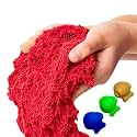 Loty Store Active Sand 500g Red for Kids – Natural Kinetic Sand Kit | Soft Moving Sand Clay Toys for Kids Boys Girls (red)
