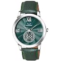 LOUIS DEVIN BlackBlueBrownGreen Leather Strap Analog Wrist