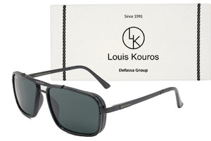 LOUIS KOUROS Retro Square Sunglasses