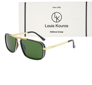 LOUIS KOUROS Retro Square Sunglasses