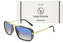 LOUIS KOUROS Retro Square Sunglasses