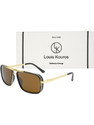 LOUIS KOUROS Retro Square Sunglasses