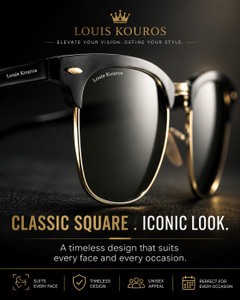 LOUIS KOUROS UV Protection Riding Glasses Mirrored