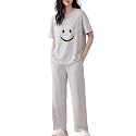 Louis Luxe Women Cotton Blend Pajama Set