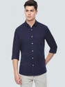 LOUIS PHILIPPE Slim Fit Full Sleeve Over Dyed Men Slim Fit Solid Spread Collar Casual Shirt