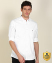 Louis Philippe Jeans Men Solid Casual White