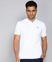Louis Philippe Jeans Printed Men Polo Neck