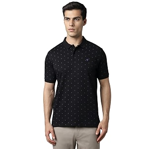 Louis Philippe Mens Cotton Solid Regular Fit