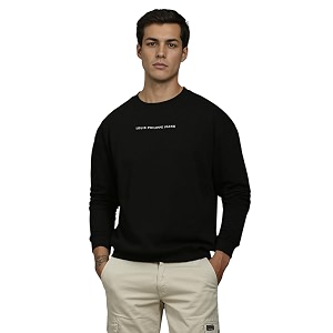 Louis Philippe Mens Cotton Round Neck Sweatshirt