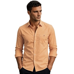 Louis Philippe Mens Cotton Slim Fit Textured