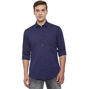 Louis Philippe Mens Cotton Slim Fit Shirt
