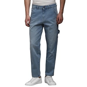 Louis Philippe Mens Loose Mid Rise Jeans