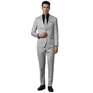 Louis Philippe Mens Polyester Blend Two Piece