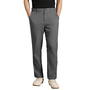 Louis Philippe Mens Regular Straight Fit 100