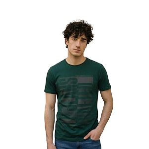 Louis Philippe Mens Slim Fit Signature Graphic