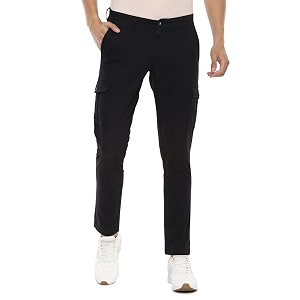 Louis Philippe Mens Slim Fit Solid Cotton