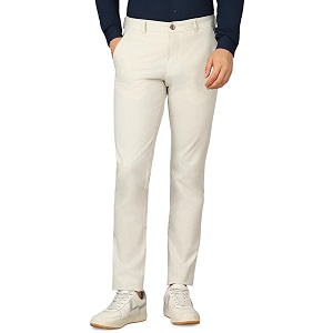 Louis Philippe Mens Slim Fit Mid Rise