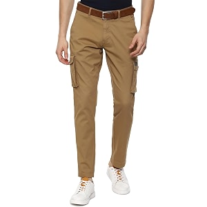 Louis Philippe Mens Slim Fit Solid Cotton
