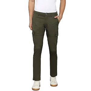 Louis Philippe Mens Slim Fit Solid Cotton