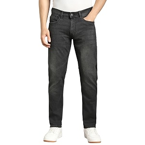 Louis Philippe Mens Slim Fit Stretch Fabric