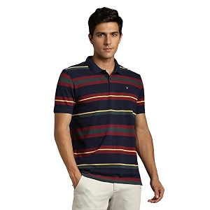 Louis Philippe Mens Slim Fit Striper Design
