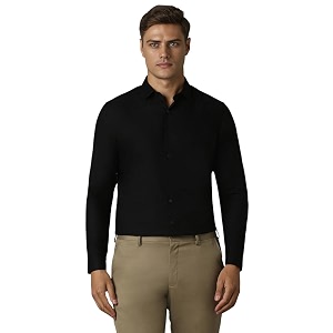 Louis Philippe Mens Cotton Slim Fit Textured